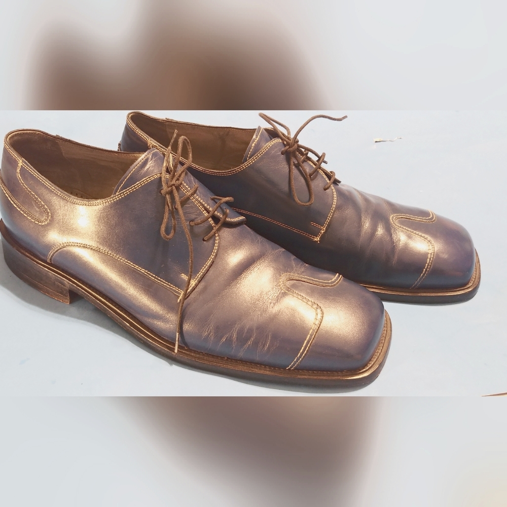 Rare blue David Eden dress shoes sz. 13
